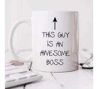 60 SECOND MAKEOVER Men's This Guy Is An Awesome Boss Mug in White 60 SECOND MAKEOVER White