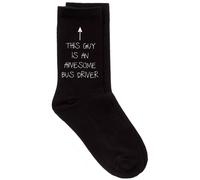 60 Second Makeover Limited This Guy Is An Awesome Bus Driver Mens Black Novelty Socks Bus Driver Gifts For Men Busdriver Funny Gifts For Men Funny Aocks (One Size)