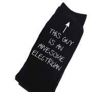 This Guy Is An Awesome Electrician Mens Black Socks Present Gift Fathers Day Dad Birthday Christmas Present