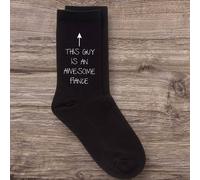 60 SECOND MAKEOVER Men's This Guy Is An Awesome Fiance Black Socks 60 SECOND MAKEOVER Black One Size