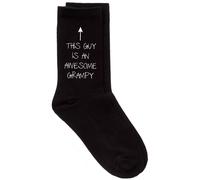 60 Second Makeover Limited This Guy Is An Awesome Grampy Socks Mens Grandpa Grampy Gifts For Gramps Birthday Gifts For Men Funny Sock Black (One Size)