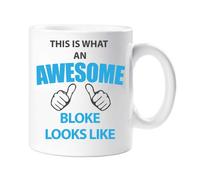 60 Second Makeover Limited This is What an Awesome Bloke Looks Like Mug Present Gift Cup Birthday Christmas
