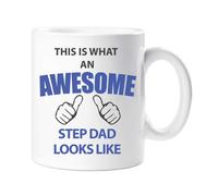 This Is What An Awesome Step Dad Looks Like Mug 60 SECOND MAKEOVER White One Size