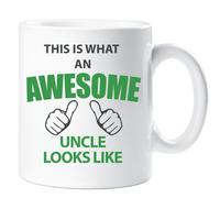 60 Second Makeover Limited This is What an Awesome Uncle Looks Like Mug: Fathers Day Birthday Gift, Best Uncle Present, Unique Cup for Christmas, Ideal Gifts from Niece or Nephew