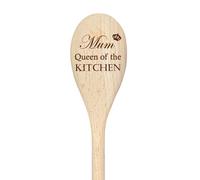 60 SECOND MAKEOVER Mum Queen Of The Kitchen Spoon Funny Wooden Spoon in Beige 60 SECOND MAKEOVER Beige