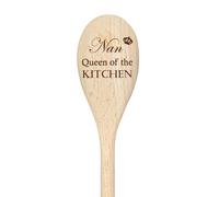 60 SECOND MAKEOVER Nan Queen Of The Kitchen Spoon Funny Wooden Spoon in Beige 60 SECOND MAKEOVER Beige