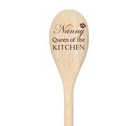 60 SECOND MAKEOVER Nanny Queen Of The Kitchen Spoon Funny Wooden Spoon in Beige 60 SECOND MAKEOVER Beige
