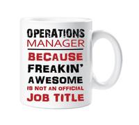 60 Second Makeover Limited Operations Manager Because Freakin Awesome Isn't an Official Job Title Mug Friend Gift Cup Ceramic Christmas Birthday