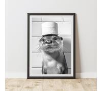 60 SECOND MAKEOVER Otter Toilet Roll Animal Print | Size: A4 60 SECOND MAKEOVER Multicolor A4