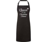 60 SECOND MAKEOVER Queen Of The Christmas Dinner Apron in Black 60 SECOND MAKEOVER Black