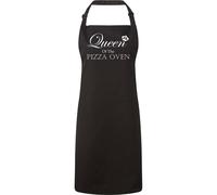 60 SECOND MAKEOVER Queen Of The Pizza Oven Apron in Black 60 SECOND MAKEOVER Black