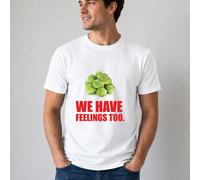 60 SECOND MAKEOVER Sprouts We Have Feelings Too T-Shirt in White | Size: Small 60 SECOND MAKEOVER White S