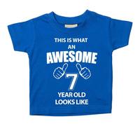 60 Second Makeover Limited This is What an Awesome 5 Year Old Looks Like Perfect 5th Birthday Gifts for Boys and Girls, Fifth Birthday Outfit, Present for 5 Year Old Blue Tshirt Size - 5-6 Years