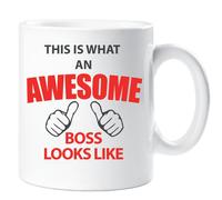 60 SECOND MAKEOVER This is What An Awesome Boss Looks Like Mug in White 60 SECOND MAKEOVER White