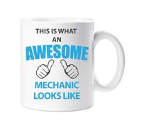 60 SECOND MAKEOVER This Is What An Awesome Mechanic Looks Like Mug in White 60 SECOND MAKEOVER White