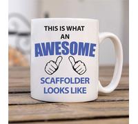 60 SECOND MAKEOVER This Is What An Awesome Scaffolder Looks Like Mug in White 60 SECOND MAKEOVER White