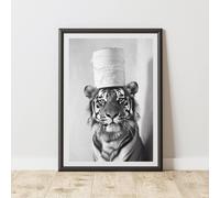 60 SECOND MAKEOVER Tiger Toilet Roll Animal Print | Size: A4 60 SECOND MAKEOVER Multicolor A4