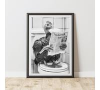 60 SECOND MAKEOVER Turkey On The Toilet Animal Print | Size: A4 60 SECOND MAKEOVER Multicolor A4