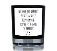 60 SECOND MAKEOVER We Have The Perfect Auntie & Niece Relationship. You're My Auntie. I'm Perfect 20cl Candle in Black 60 SECOND MAKEOVER Black