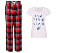 60 SECOND MAKEOVER Women's A Yawn Is A Silent Scream for Gin Pyjama Set in Green | Size: Small 60 SECOND MAKEOVER Green S