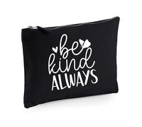 60 SECOND MAKEOVER Women's Be Kind Always Make up Bag in Black 60 SECOND MAKEOVER Black