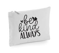 60 SECOND MAKEOVER Women's Be Kind Always Make up Bag in Grey 60 SECOND MAKEOVER Grey