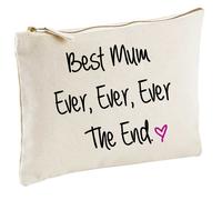 60 Second Makeover Limited Best Mum Ever Ever Ever The End Natural Make up Bag Gift Present Idea Cosmetics Bag Toiletries Mothers Day