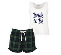 60 SECOND MAKEOVER Women's Bride To Be Pyjama Set in Green | Size: XS 60 SECOND MAKEOVER Green XS