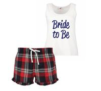 60 SECOND MAKEOVER Women's Bride To Be Pyjama Set in Red | Size: Small 60 SECOND MAKEOVER Red S