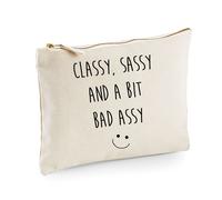 60 SECOND MAKEOVER Women's Classy Sassy & A Bit Bad Assy Make up Bag in Beige 60 SECOND MAKEOVER Beige