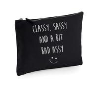 60 SECOND MAKEOVER Women's Classy Sassy & A Bit Bad Assy Make up Bag in Black 60 SECOND MAKEOVER Black