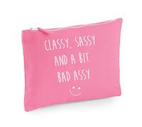 60 SECOND MAKEOVER Women's Classy Sassy & A Bit Bad Assy Make up Bag in Pink 60 SECOND MAKEOVER Pink