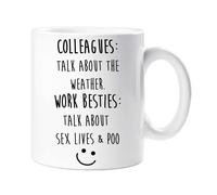 60 SECOND MAKEOVER Women's Colleagues Work Besties Mug Funny Mug Friend Secret Santa Office in White 60 SECOND MAKEOVER White