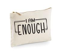 60 SECOND MAKEOVER Women's I Am Enough Make up Bag in Beige 60 SECOND MAKEOVER Beige