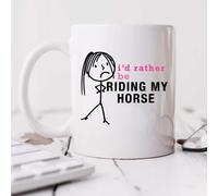 Ladies I'd Rather Be Riding My Horse Mug 60 SECOND MAKEOVER White One Size