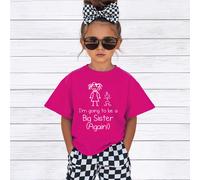 60 Second Makeover Limited I'm Going to Be a Big Sister (Again!) T Shirt Big Sister to Be Announcement Ideas Tee Top New Baby Gifts for Siblings Pink Tshirt Size 14-15 Years