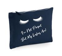 60 SECOND MAKEOVER Women's I'm Not Perfect Buy My Lashes Are Make up Bag in Blue 60 SECOND MAKEOVER Blue