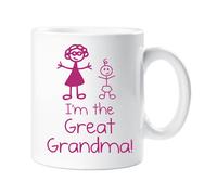 60 SECOND MAKEOVER Women's I'm The Great Grandma Mug in White 60 SECOND MAKEOVER White