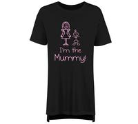 60 SECOND MAKEOVER Women's I'm The Mummy Nightie in Black | Size: XS 60 SECOND MAKEOVER Black XS