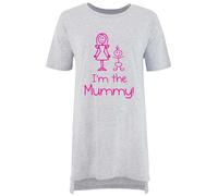 60 SECOND MAKEOVER Women's I'm The Mummy Nightie in Grey | Size: XS 60 SECOND MAKEOVER Grey XS