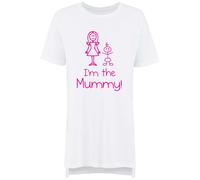 60 SECOND MAKEOVER Women's I'm The Mummy Nightie in White | Size: XS 60 SECOND MAKEOVER White XS