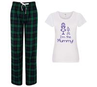 60 SECOND MAKEOVER Women's I'm The Mummy Pyjama Set in Green | Size: XL 60 SECOND MAKEOVER Green XL