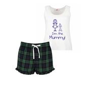 60 SECOND MAKEOVER Women's I'm The Mummy Pyjama Set in Green | Size: XL 60 SECOND MAKEOVER Green XL