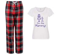 60 SECOND MAKEOVER Women's I'm The Mummy Pyjama Set in Red | Size: Medium 60 SECOND MAKEOVER Red M