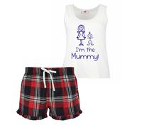 60 SECOND MAKEOVER Women's I'm The Mummy Pyjama Set in Red | Size: XL 60 SECOND MAKEOVER Red XL