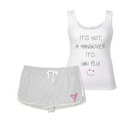 60 SECOND MAKEOVER Women's It's Not A Hangover It's Gin Flu Pyjama Set in Grey | Size: Small 60 SECOND MAKEOVER Grey S
