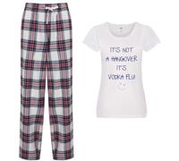 60 SECOND MAKEOVER Women's It's Not A Hangover It's Vodka Flu Pyjama Set in Pink | Size: Small 60 SECOND MAKEOVER Pink S