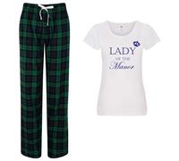60 SECOND MAKEOVER Women's Lady Of The Manor Pyjama Set in Green | Size: Large 60 SECOND MAKEOVER Green L