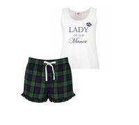 60 SECOND MAKEOVER Women's Lady Of The Manor Pyjama Set in Green | Size: Small 60 SECOND MAKEOVER Green S