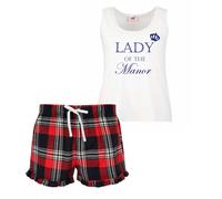 60 SECOND MAKEOVER Women's Lady Of The Manor Pyjama Set in Red | Size: Medium 60 SECOND MAKEOVER Red M